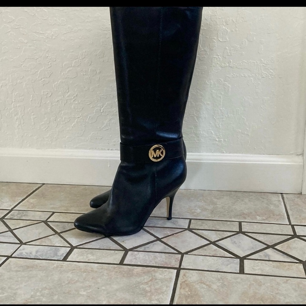 Michael Kors Black Heeled Boots with Stiletto Heel - Picture 2 of 4